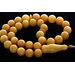 ANTIQUE Islamic EGG YOLK 33 Baltic amber Prayer ROUND beads