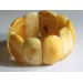 Large butter pieces Baltic amber stretch bracelet 20cm