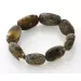 Large Raw Baltic amber beads stretch bracelet 20cm