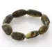 Large Raw Baltic amber beads stretch bracelet 20cm
