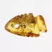 Baltic Amber figurine FISH Pendant Charm