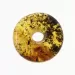 Donut shape Baltic amber pendant medallion