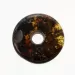 Donut shape Baltic amber pendant medallion