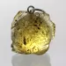Green Baltic Amber figurine FISH Pendant Silver Charm