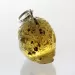 Green Baltic Amber figurine FISH Pendant Silver Charm