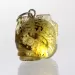 Green Baltic Amber figurine FISH Pendant Silver Charm