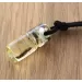 Natural Amber Pendant w Leather Cord