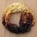 10 Rainbow BEANS Baby teething Baltic amber necklaces 33cm