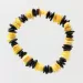 Multi Chips Baltic Amber Stretch Bracelet 18cm