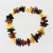Multi Chips Baltic Amber Stretch Bracelet 18cm