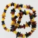 Multi Chips Baltic Amber Stretch Bracelet 18cm