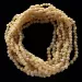 10 Raw Milk BAROQUE Batic amber necklaces 33cm