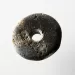 Raw Donut shape Baltic amber pendant medallion