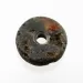 Raw Donut shape Baltic amber pendant medallion
