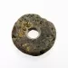 Raw Donut shape Baltic amber pendant medallion