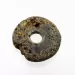 Raw Donut shape Baltic amber pendant medallion
