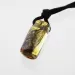 Natural Amber Pendant w Leather Cord