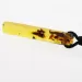 Natural Amber Pendant w Leather Cord
