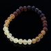 Raw Rainbow BAROQUE beads Baltic amber adult stretch bracelet 18cm