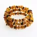 Memory wire Baltic amber bracelet