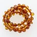 Cognac Baltic Amber Teething Necklace For Babies