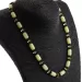Butter cylinder beads Baltic amber necklace 41cm