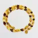 Overlapping Multi pieces Baltic amber necklace 46cm