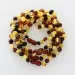 5 Multi BAROQUE Baltic amber adult bracelets 21cm