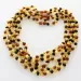 5 Multi BAROQUE Baltic amber adult necklaces 50cm