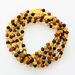 5 Big Raw Multi BAROQUE teething Baltic amber necklaces 32cm