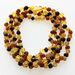 5 Big Raw Multi BAROQUE teething Baltic amber necklaces 32cm
