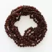 10 Big Raw Cognac BAROQUE teething Baltic amber necklaces 32cm