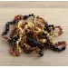 10 Rainbow Big BAROQUE Baltic amber teething bracelets 14cm