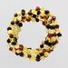 5 Multi BAROQUE Baltic amber adult bracelets 20cm