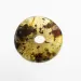 Donut shape Baltic amber pendant medallion