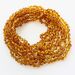 10 Honey BAROQUE teething Baltic amber necklaces 32cm