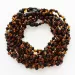 10 Multi BROQUE teething Baltic amber necklaces 33cm