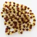 10 Raw Multi BAROQUE Baltic amber adult bracelets 19cm