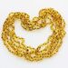 5 Honey BAROQUE Baltic amber adult necklaces 58cm
