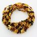 10 Rainbow CHIPS Baltic amber teething Baby necklaces 32cm
