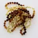 10 Rainbow BAROQUE Baltic amber teething bracelets 14cm