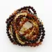 10 Rainbow BAROQUE Baltic amber stretch bracelets 19cm