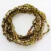 10 Green BEANS Baby teething Baltic amber necklaces 33cm
