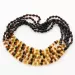 5 Composition Button beads Baltic amber necklace 48cm
