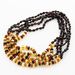 5 Composition Button beads Baltic amber necklace 48cm