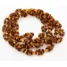 4 Multi line CHIPS Baltic amber necklaces 51cm