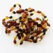 10 Multi BEANS Baltic amber teething Baby bracelets 14cm