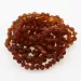 10 Raw Cognac BAROQUE Baltic Amber Bracelet 19cm