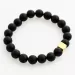 Beaded Baltic Amber Cord Bracelet for Man