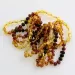 10 Rainbow BAROQUE Baltic amber teething bracelets 14cm